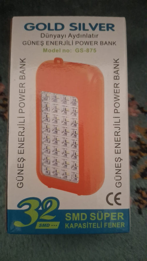 Gold silver Gs-875 Güneş Enerjili Powerbank